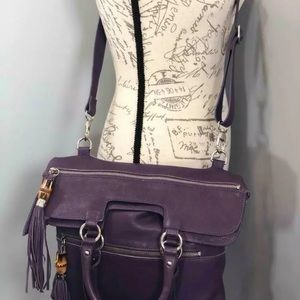 Leather purse PURPLE Nice